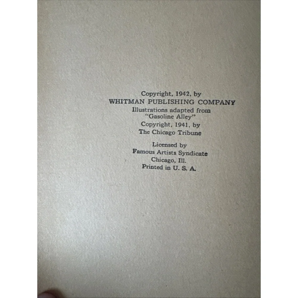 Vintage Whitman Publishing Company 1942 Hardback Books With Sleeves Lot Of 2 USA